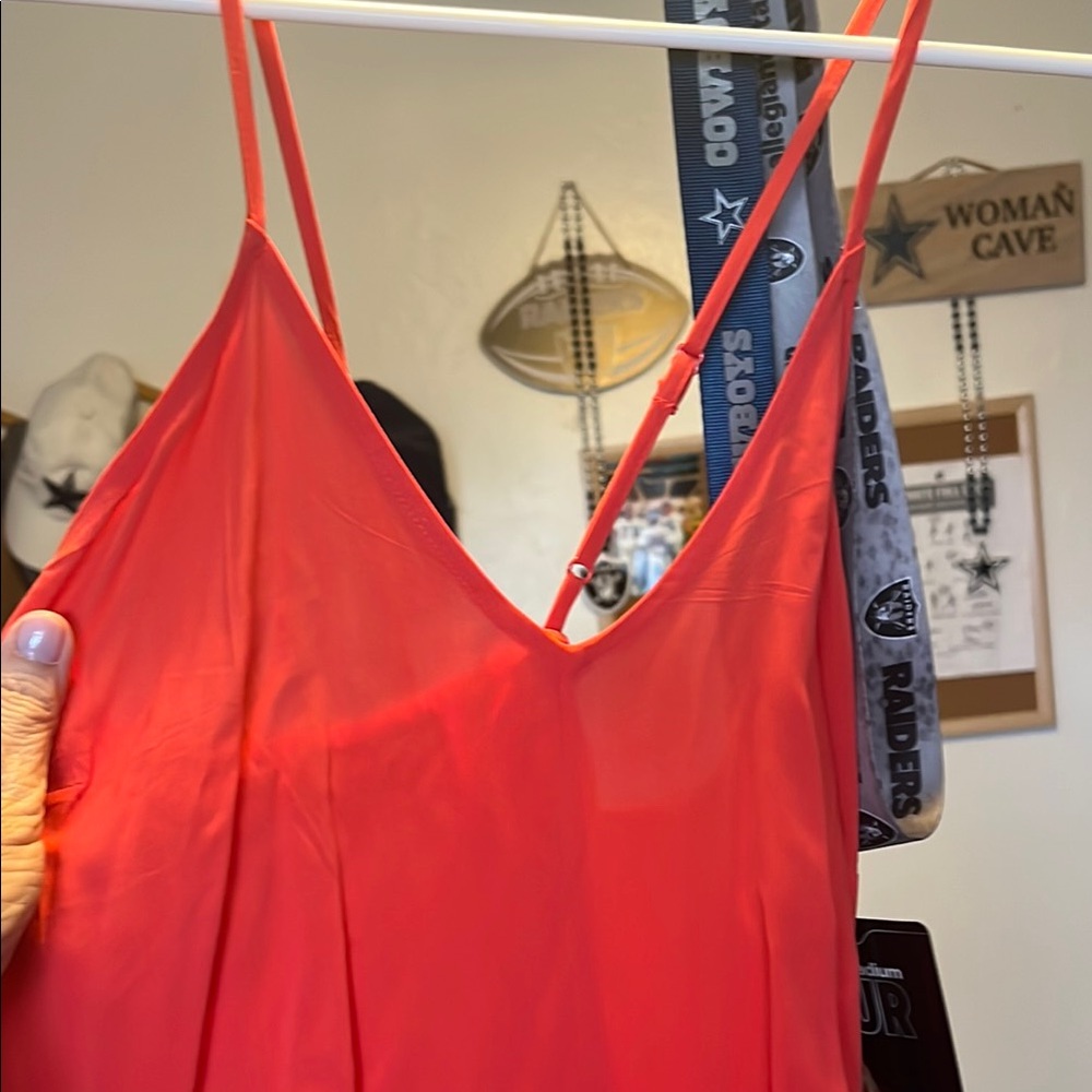 Red Slip Strappy Dress